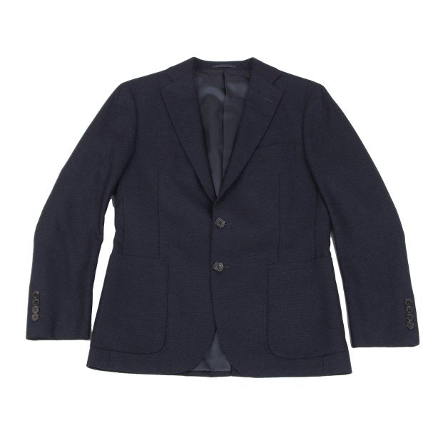 Papas Loro Piana Cashmere Wool Silk Jacket Blue Size S