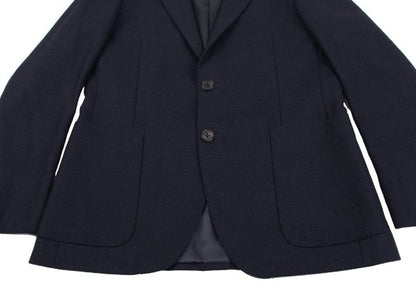 Papas Loro Piana Cashmere Wool Silk Jacket Blue Size S