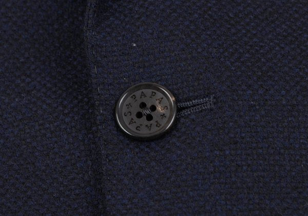 Papas Loro Piana Cashmere Wool Silk Jacket Blue Size S