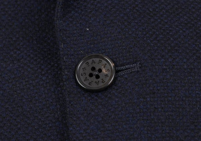 Papas Loro Piana Cashmere Wool Silk Jacket Blue Size S