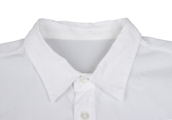 Papas ISLAND Hat Embroidered Cotton Shirt White Size 48M