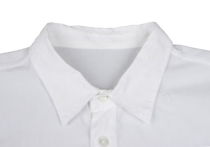 Papas ISLAND Hat Embroidered Cotton Shirt White Size 48M