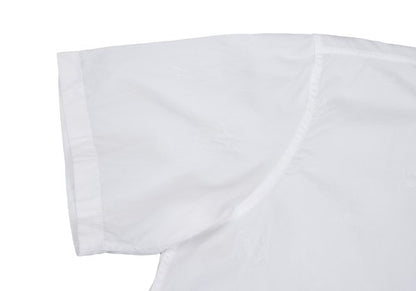 Papas ISLAND Hat Embroidered Cotton Shirt White Size 48M