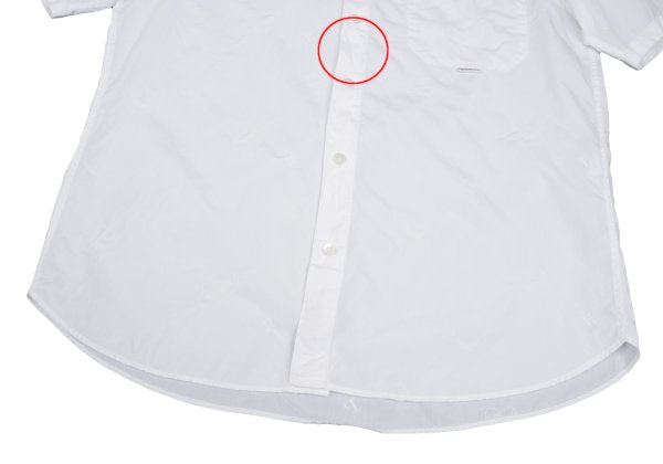 Papas ISLAND Hat Embroidered Cotton Shirt White Size 48M