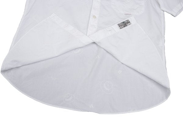 Papas ISLAND Hat Embroidered Cotton Shirt White Size 48M