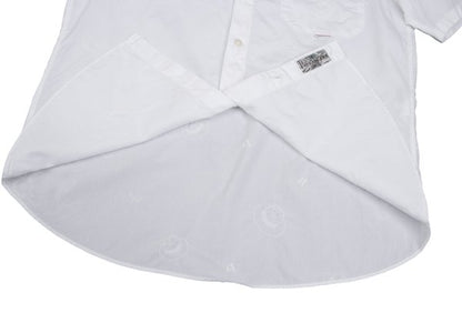 Papas ISLAND Hat Embroidered Cotton Shirt White Size 48M