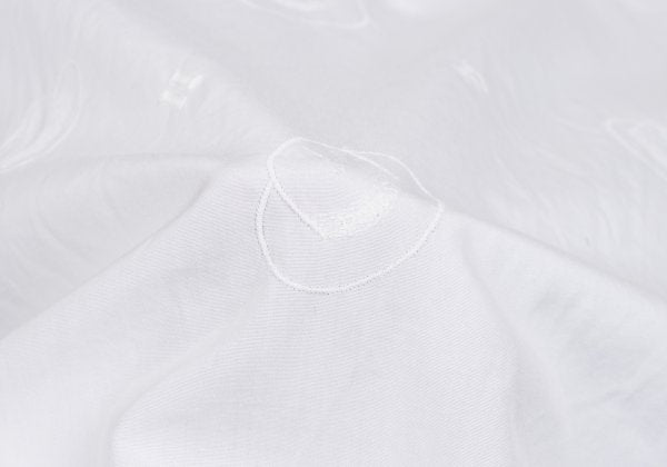 Papas ISLAND Hat Embroidered Cotton Shirt White Size 48M