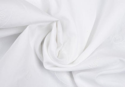 Papas ISLAND Hat Embroidered Cotton Shirt White Size 48M