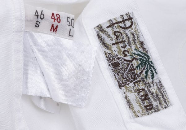 Papas ISLAND Hat Embroidered Cotton Shirt White Size 48M