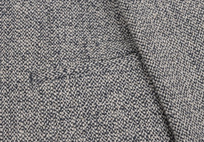 Mademoiselle NON NON Linen Silk Jacket Blue/Cream Size 38M