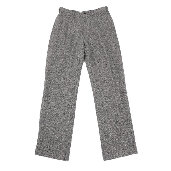 Mademoiselle NON NON Linen Silk Tweed Pants Navy Size 38M