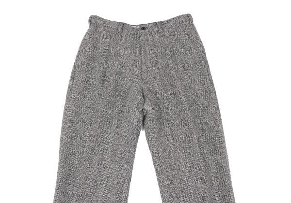 Mademoiselle NON NON Linen Silk Tweed Pants Navy Size 38M
