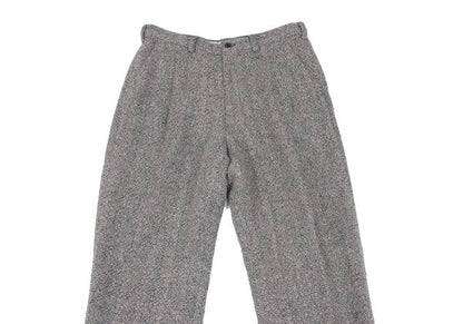 Mademoiselle NON NON Linen Silk Tweed Pants Navy Size 38M
