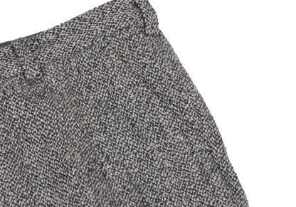 Mademoiselle NON NON Linen Silk Tweed Pants Navy Size 38M