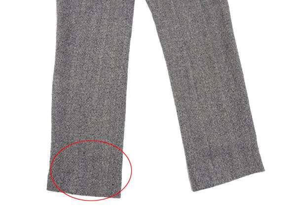 Mademoiselle NON NON Linen Silk Tweed Pants Navy Size 38M