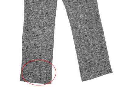 Mademoiselle NON NON Linen Silk Tweed Pants Navy Size 38M