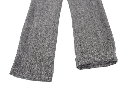 Mademoiselle NON NON Linen Silk Tweed Pants Navy Size 38M