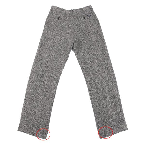 Mademoiselle NON NON Linen Silk Tweed Pants Navy Size 38M