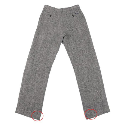 Mademoiselle NON NON Linen Silk Tweed Pants Navy Size 38M