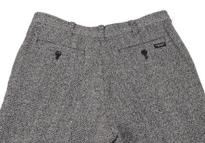Mademoiselle NON NON Linen Silk Tweed Pants Navy Size 38M