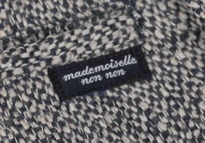 Mademoiselle NON NON Linen Silk Tweed Pants Navy Size 38M