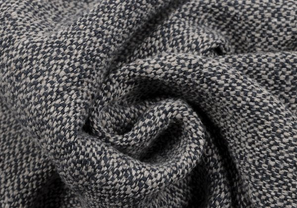 Mademoiselle NON NON Linen Silk Tweed Pants Navy Size 38M