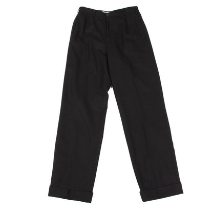 Mademoiselle NON NON Wool Double Cuff Pants Black Size 38M