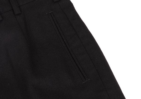 Mademoiselle NON NON Wool Double Cuff Pants Black Size 38M