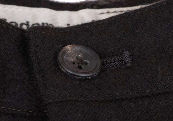 Mademoiselle NON NON Wool Double Cuff Pants Black Size 38M