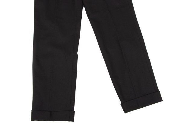 Mademoiselle NON NON Wool Double Cuff Pants Black Size 38M