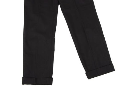 Mademoiselle NON NON Wool Double Cuff Pants Black Size 38M