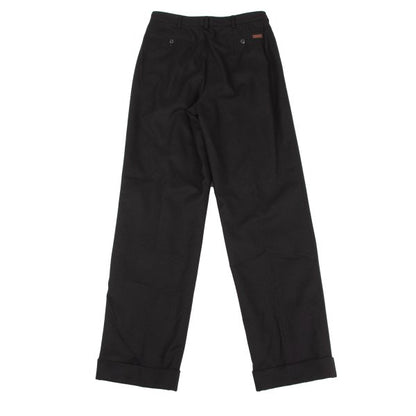 Mademoiselle NON NON Wool Double Cuff Pants Black Size 38M