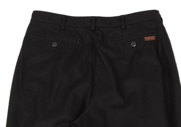 Mademoiselle NON NON Wool Double Cuff Pants Black Size 38M