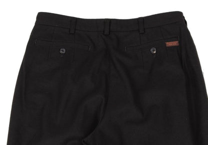 Mademoiselle NON NON Wool Double Cuff Pants Black Size 38M