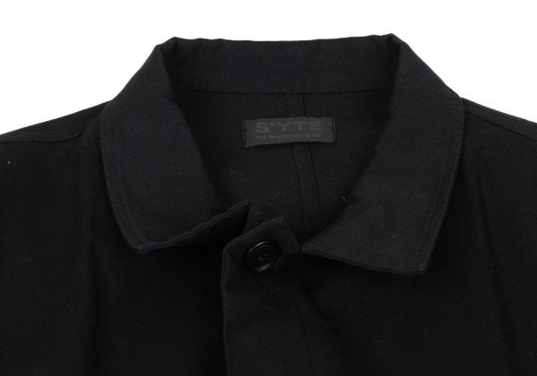 s'yte Cotton Gabardine Stand Collar Coat Black Size 3