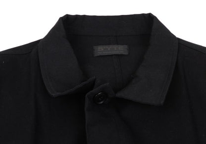 s'yte Cotton Gabardine Stand Collar Coat Black Size 3