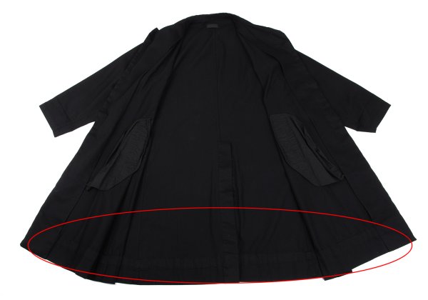 s'yte Cotton Gabardine Stand Collar Coat Black Size 3
