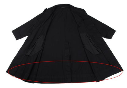 s'yte Cotton Gabardine Stand Collar Coat Black Size 3