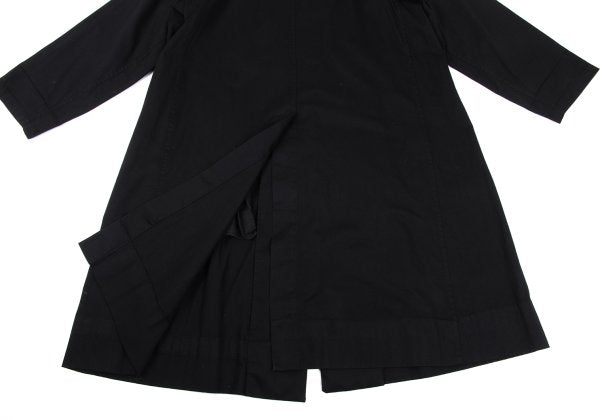 s'yte Cotton Gabardine Stand Collar Coat Black Size 3