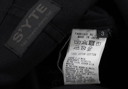 s'yte Cotton Gabardine Stand Collar Coat Black Size 3