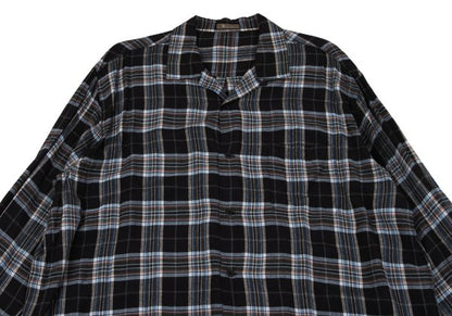 Y's for men Rayon Open Collar Check Shirt Multi Size L