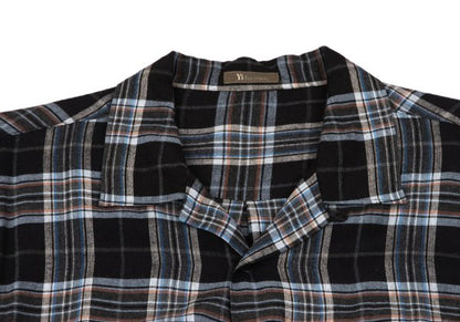 Y's for men Rayon Open Collar Check Shirt Multi Size L