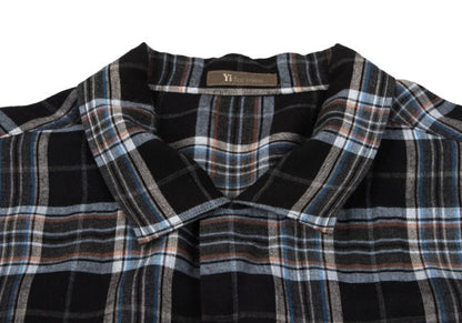 Y's for men Rayon Open Collar Check Shirt Multi Size L