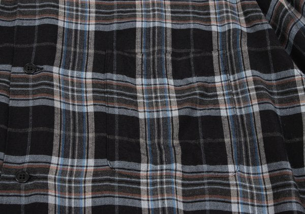 Y's for men Rayon Open Collar Check Shirt Multi Size L