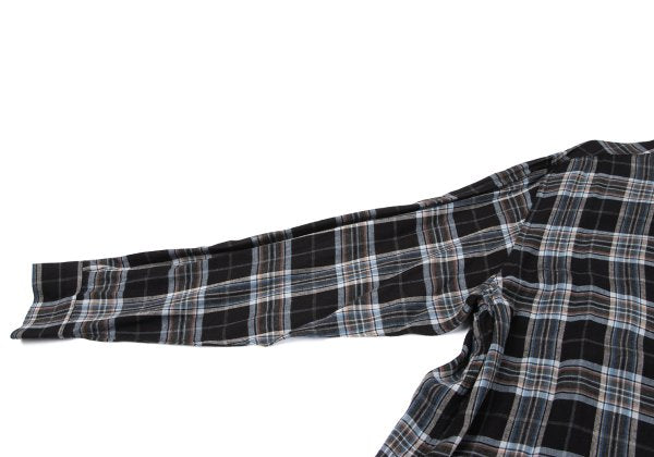 Y's for men Rayon Open Collar Check Shirt Multi Size L