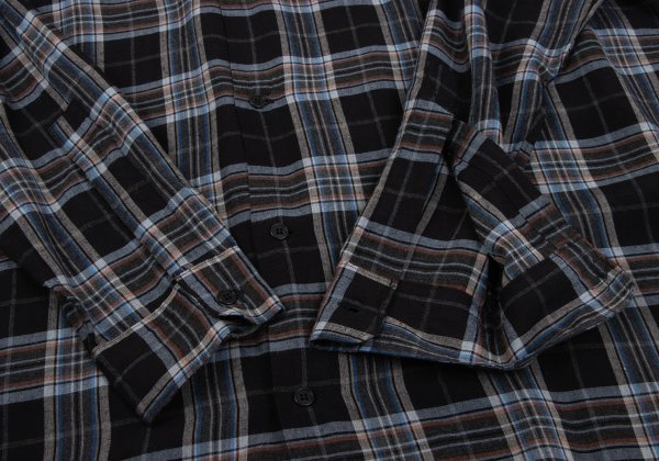 Y's for men Rayon Open Collar Check Shirt Multi Size L