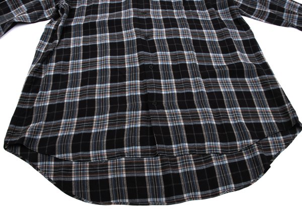 Y's for men Rayon Open Collar Check Shirt Multi Size L