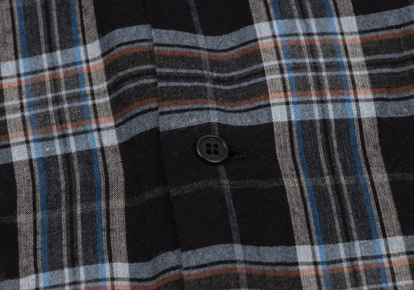 Y's for men Rayon Open Collar Check Shirt Multi Size L