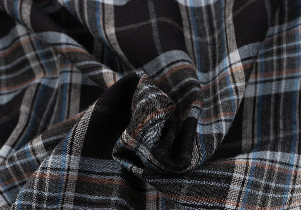 Y's for men Rayon Open Collar Check Shirt Multi Size L