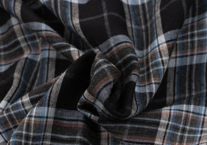Y's for men Rayon Open Collar Check Shirt Multi Size L